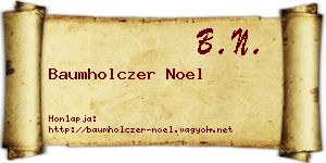 Baumholczer Noel névjegykártya